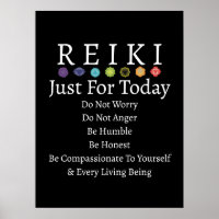 Principes de Reiki Préceptes Noir