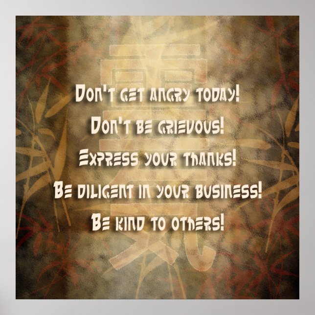 Poster Principes de REIKI Usui (Devant)