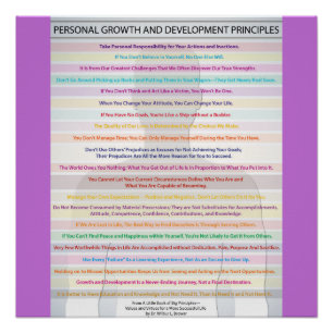 Poster Principes personnels de croissance et