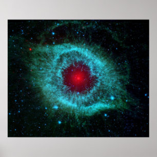 Poster/Print: Auge im Himmel - NASA-Helix-Nebel Poster