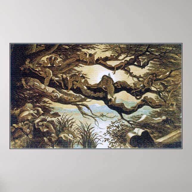 Poster/Print: Fairyland: Schlafen im Mondschein Poster (Vorne)