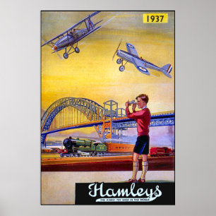 Poster/Print: Hamleys Spielzeugflugzeuge Poster