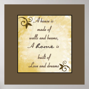 Poster Print - Home: Love & Dreams