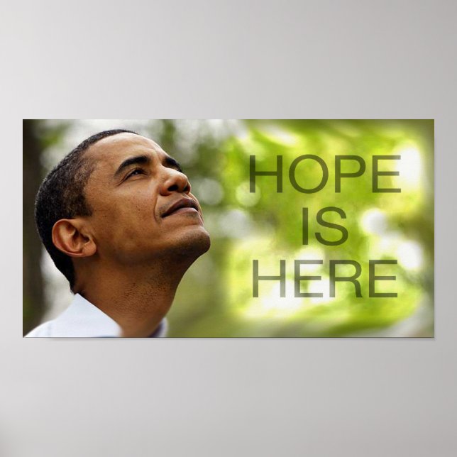 Poster Print Hope Is Here (Vorne)
