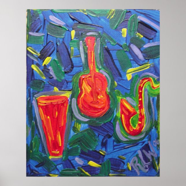 Poster Print - Jazz Vibrationen (Vorne)