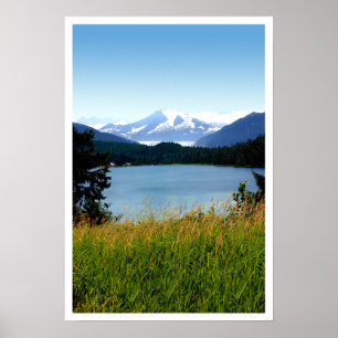 Poster/Print: Mendenhall Lake and Glacier Poster