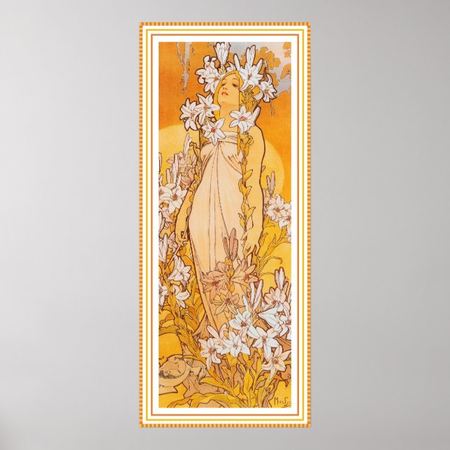 Poster/Print: Mucha - Blume - Liege Poster (Vorne)