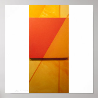 Poster/Print: "Overlay I-Orange" Poster