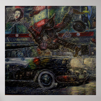 Poster print-Vato Obtenir frappée Par Voiture c'07 Adan H