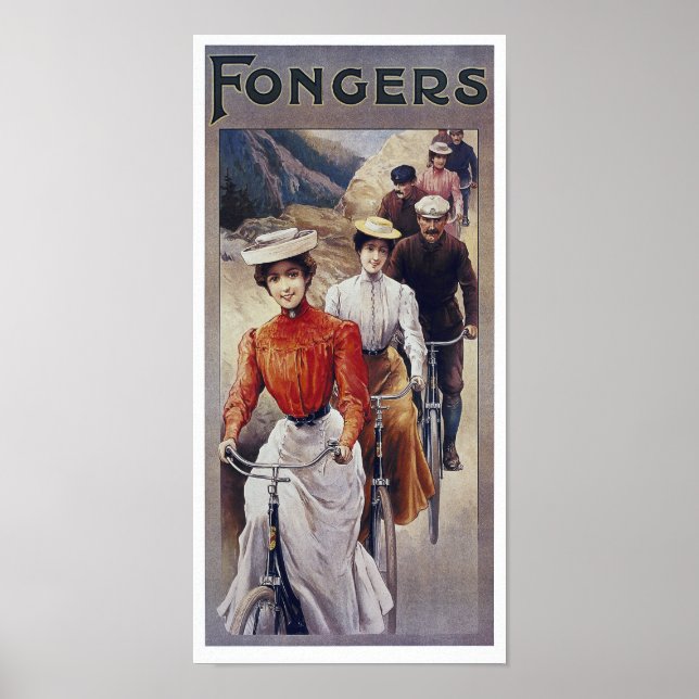 Poster/Print: Vintage Fahrradanzeige - Schwägerräd Poster (Vorne)