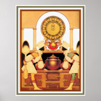 Poster/Print: Zwei Konditorei - Maxfield Parrish