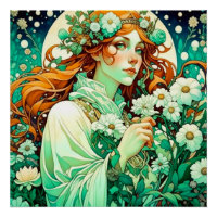 Printemps celtique Imbolc Art nouveau