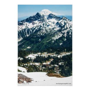 Poster Printemps dans les montagnes