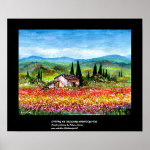 POSTER PRINTEMPS EN TOSCANE 2