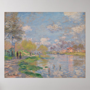 Poster Printemps sur la Seine par Claude Monet