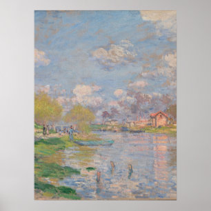 Poster Printemps sur la Seine par Monet Impressionniste