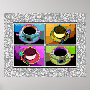 Poster, Prints - Java Addictions Pop Art Poster