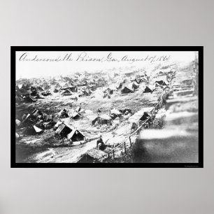 Poster Prison d'Andersonville, GA 1864