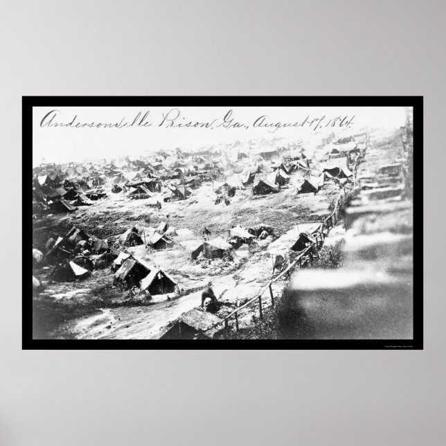 Poster Prison d'Andersonville, GA 1864 (Devant)