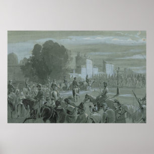 Poster Prisonniers Communard escortés à Versailles, 1871