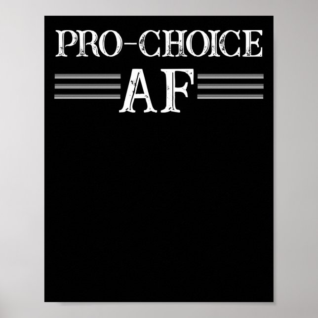 Poster Pro Avortement ProChoice Pro Choice AF féministe (Devant)