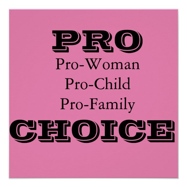 Poster Pro-Choice (Devant)