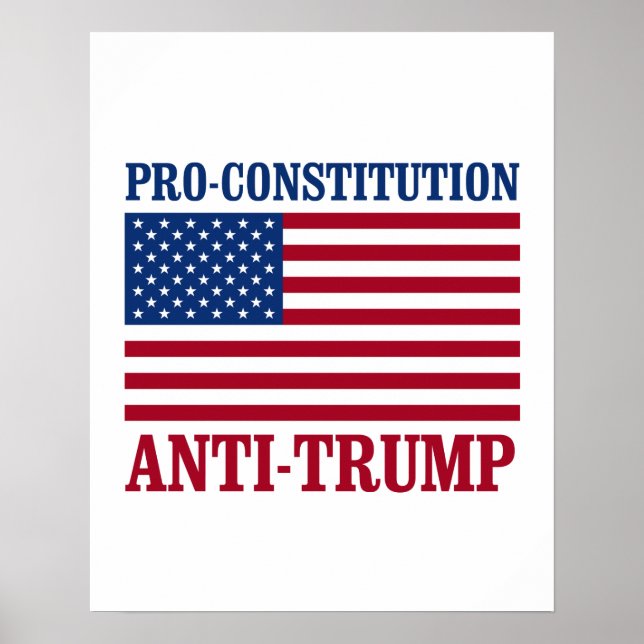 Poster Pro-Constitution anti-Trump - anti-Trump - (Devant)