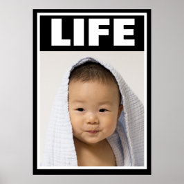 POSTER PRO-LIFE HEUREUX BÉBÉ ASIATIQUE VIE INFANTE