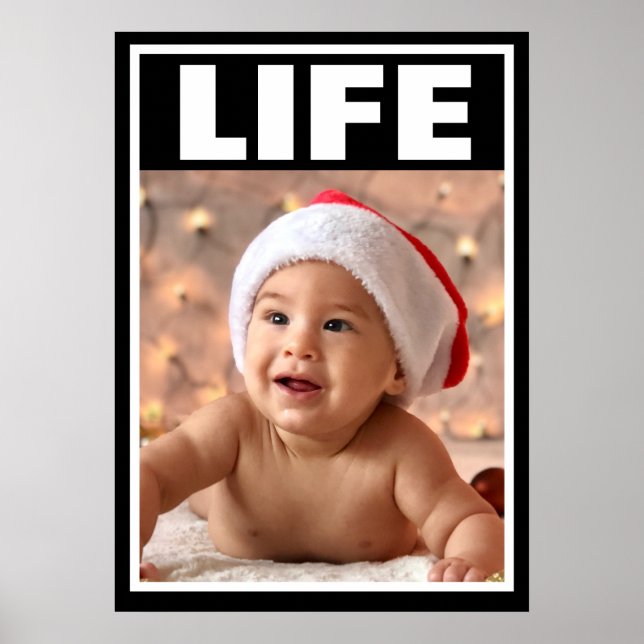 POSTER PRO-LIFE SOURIRE BÉBÉ GARÇON VIE INFANTE (Devant)