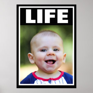 POSTER PRO-LIFE SOURIRE BÉBÉ GARÇON VIE INFANTE