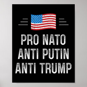 Poster Pro Otan - Anti Poutine - Anti Trump - Style Rétro