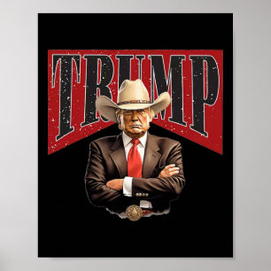 Poster Pro Trump Cowboy