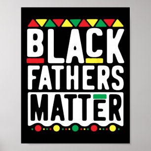 Poster Problème des pères noirs pour les hommes Papa Mois