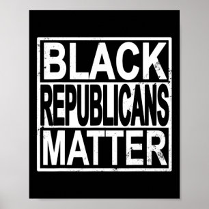 Poster Problème des Républicains noirs votes conservateur
