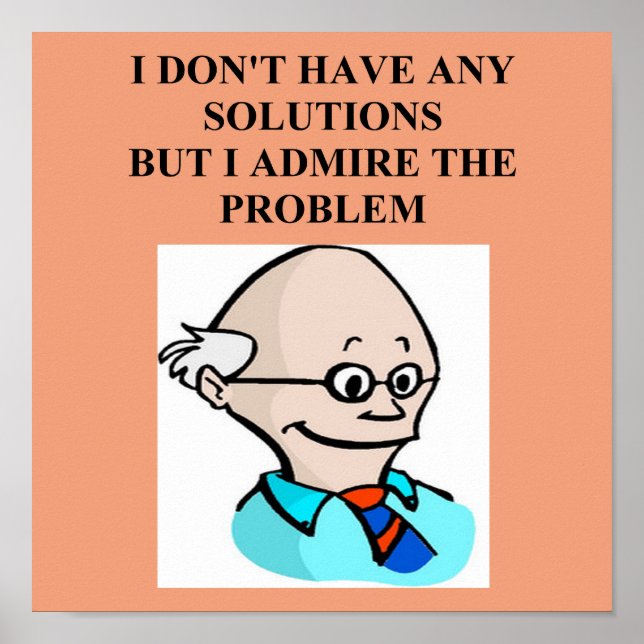 Poster problème du professeur egghead (Devant)