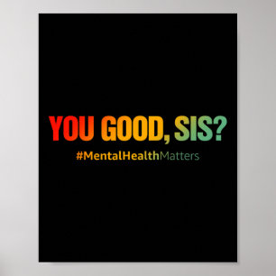 Poster Problèmes De Santé Mentale De Bonne Sis Dépression