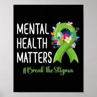 Poster Problèmes de santé mentale Lutte contre la stigmat