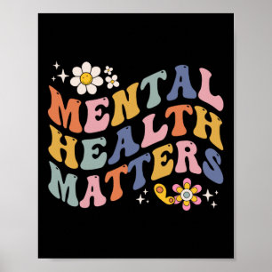 Poster Problèmes de santé mentale Maladie cérébrale humai