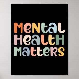 Poster Problèmes de santé mentale Sensibilisation à la sa