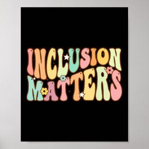 Poster Problèmes d'inclusion Éducation spéciale Autisme