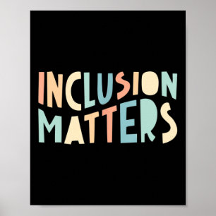 Poster Problèmes d'inclusion Éducation spéciale Autisme