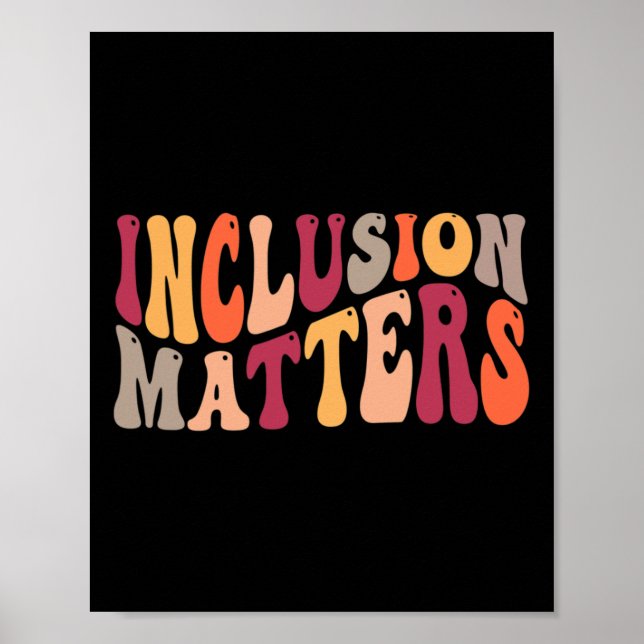 Poster Problèmes d'inclusion Éducation spéciale Autisme (Devant)