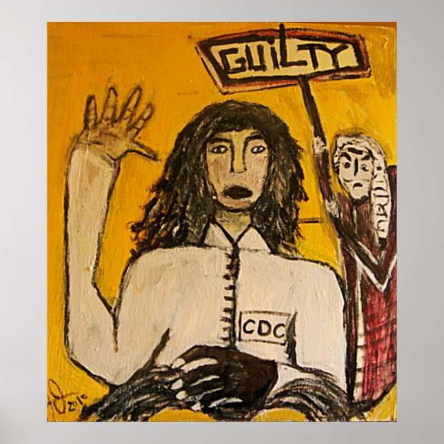 POSTER PROCÈS DE SORCIÈRE RASTA COUPABLE (Devant)