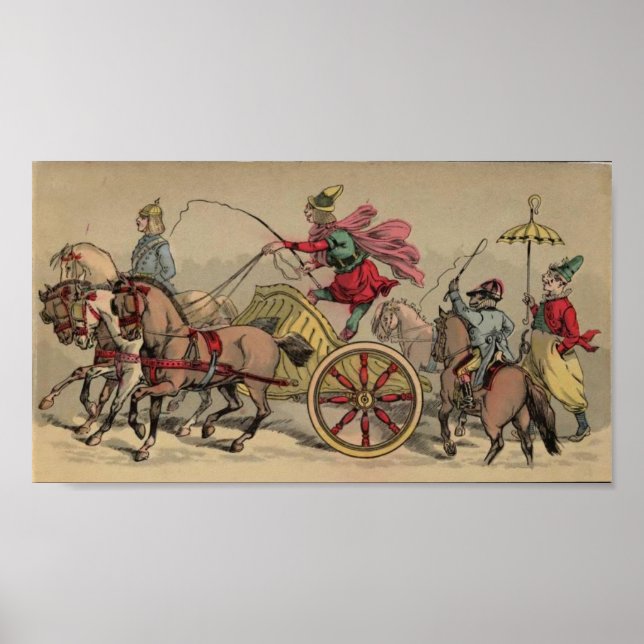 Poster Procession cirque vintage (Devant)