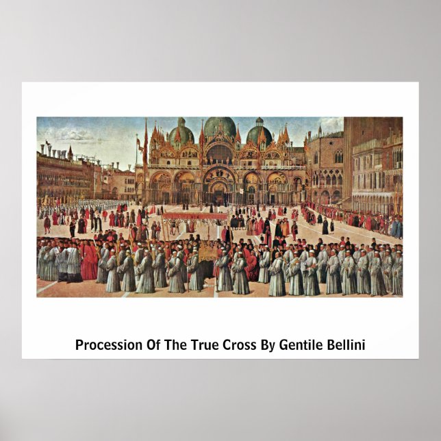 Poster Procession De La Vraie Croix Par Gentile Bellini (Devant)