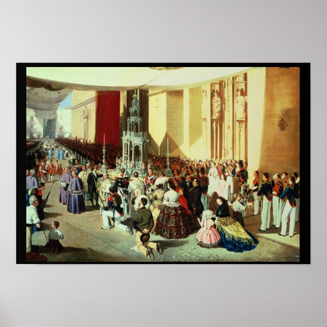 Poster Procession du Corpus Christi à Séville (Devant)