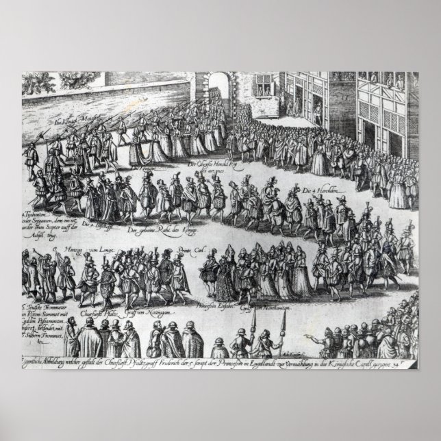 Poster Procession élisabéthaine (Devant)