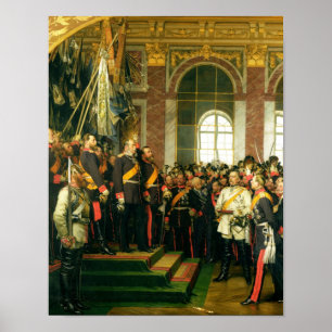 Poster Proclamation de Guillaume en tant que Kaiser