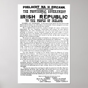 Poster Proclamation de Pâques sur la République d'Irlande