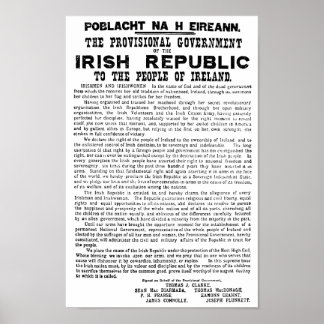 Poster Proclamation de Pâques sur la République d'Irlande